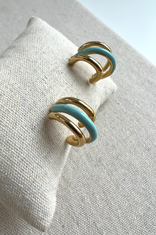 Judy ER0034 Earrings Blue