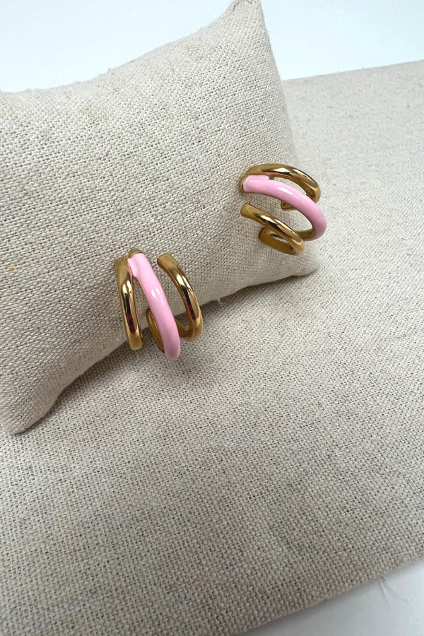 Judy ER0034 Earrings Pink
