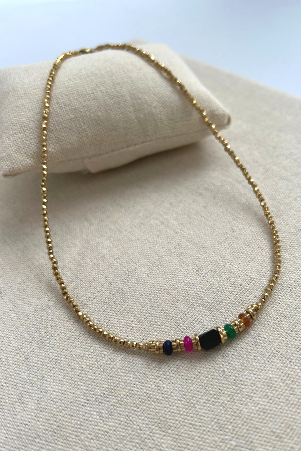 466M22516 Necklace Multi&Gold